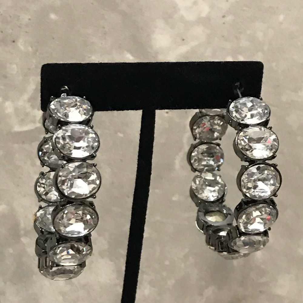 Inside-Out Crystal Hoop Earrings